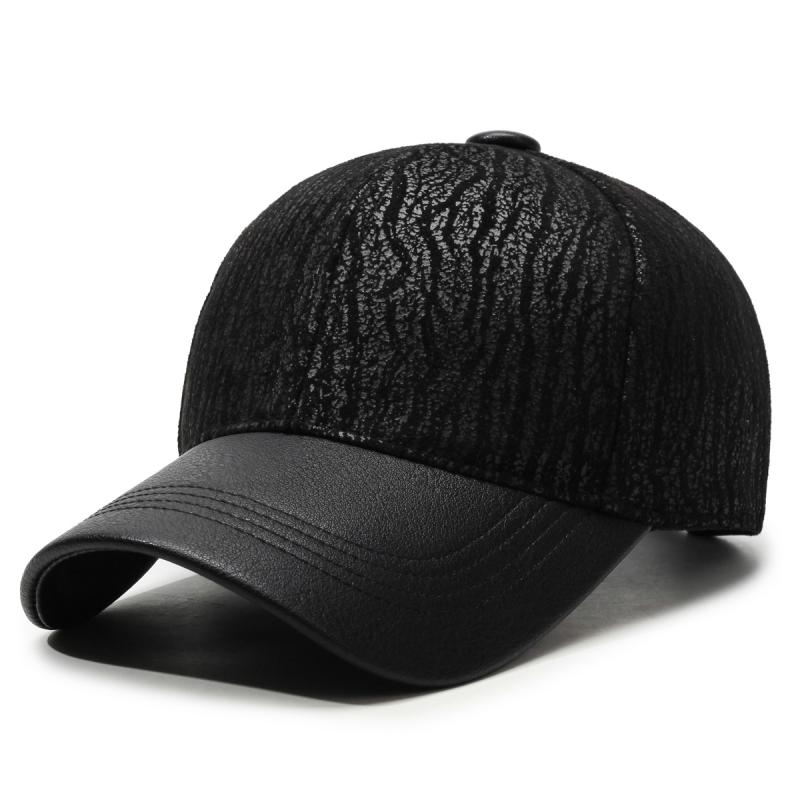 Mens Hats |  Long Run Cap Accessories Black-White