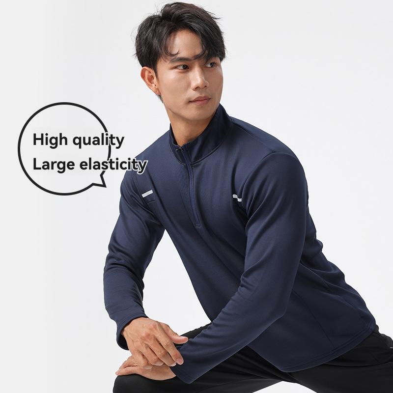 Mens Hoodies & Sweatshirts |  Run Cloudspun Quarter-Zip Pullover Clothing Black