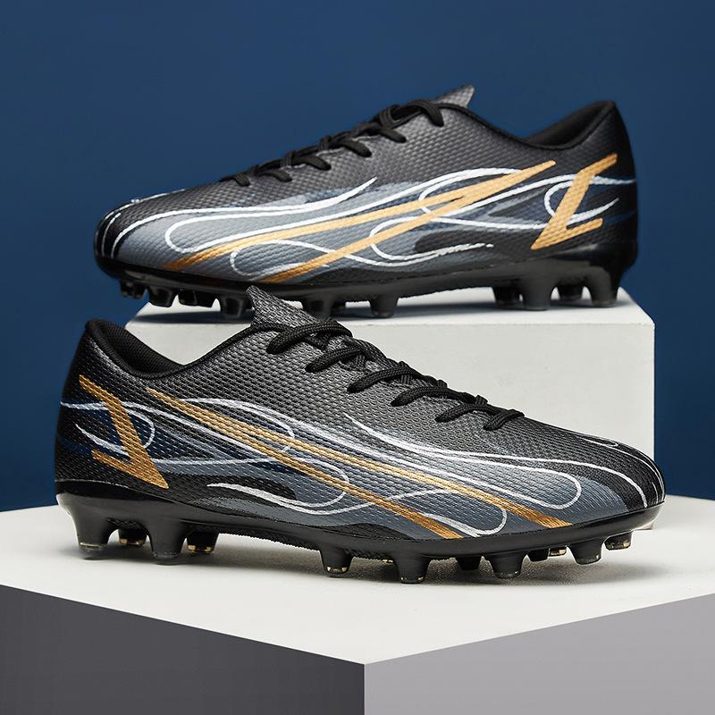 Mens Soccer Cleats |  Attacanto Firm Ground/Artificial Ground Soccer Cleats Mens Black-Silver Mist