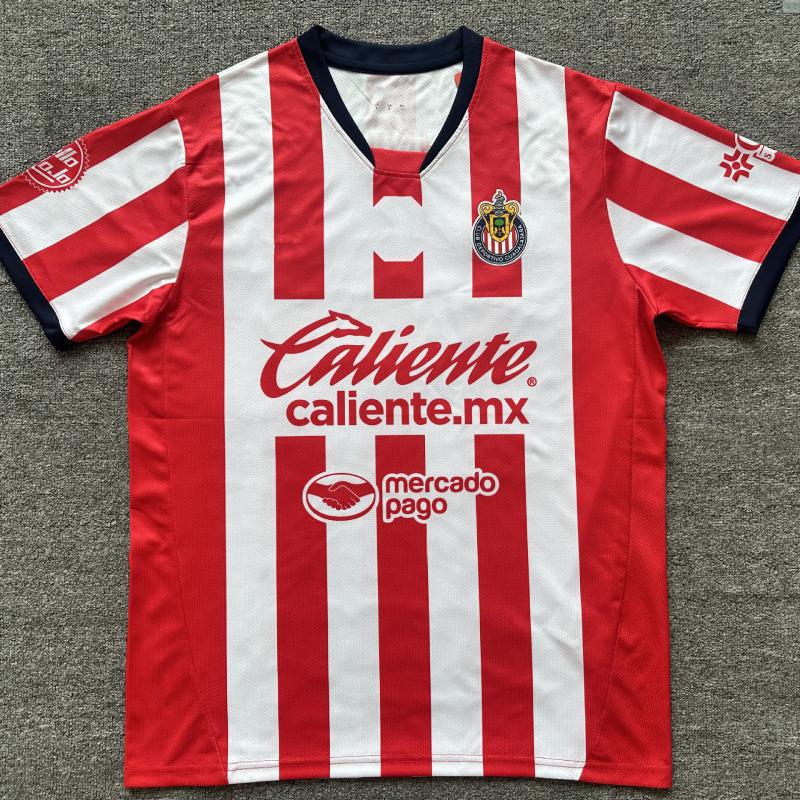 Mens T-Shirts & Tops |  Chivas 24/25 Home Replica Soccer Jersey Clothing Mens