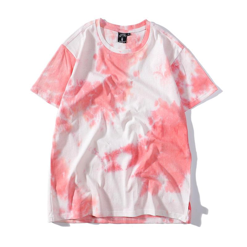 Mens T-Shirts & Tops |  Cloud Tie Dye Tee Clothing Bright Melon