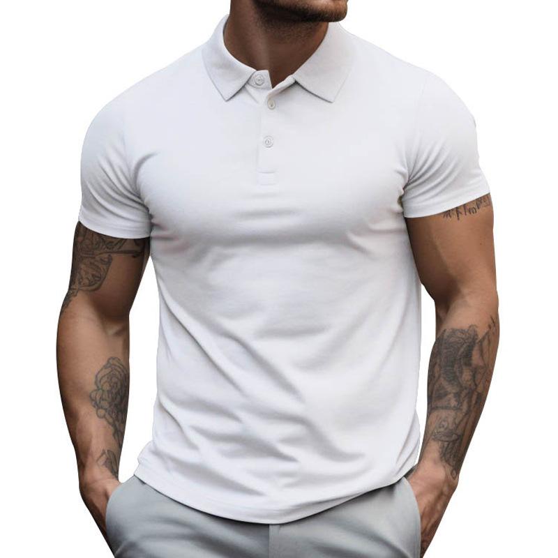 Mens T-Shirts & Tops |  Essentials Heather Polo Clothing Light Gray Heather