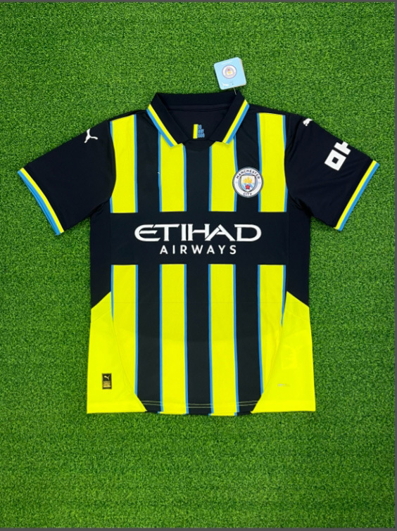 Mens T-Shirts & Tops |  Manchester City 24/25 Away Authentic Soccer Jersey Clothing Mens