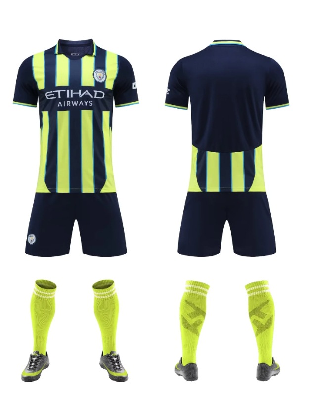 Mens T-Shirts & Tops |  Manchester City 24/25 Replica Away Soccer Jersey Clothing Mens