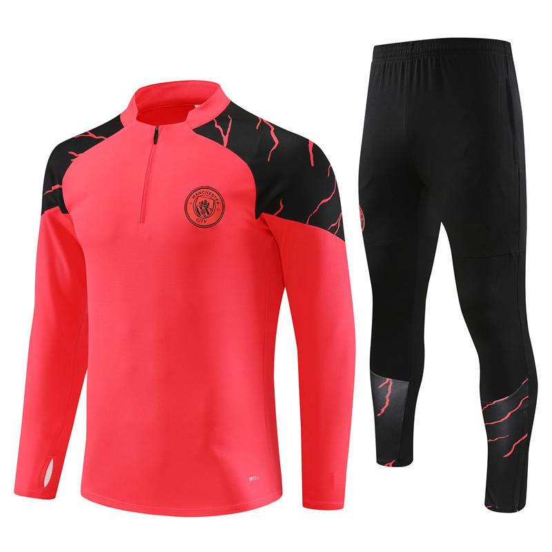 Mens T-Shirts & Tops |  Manchester City Soccer Quarter-Zip Clothing Mens