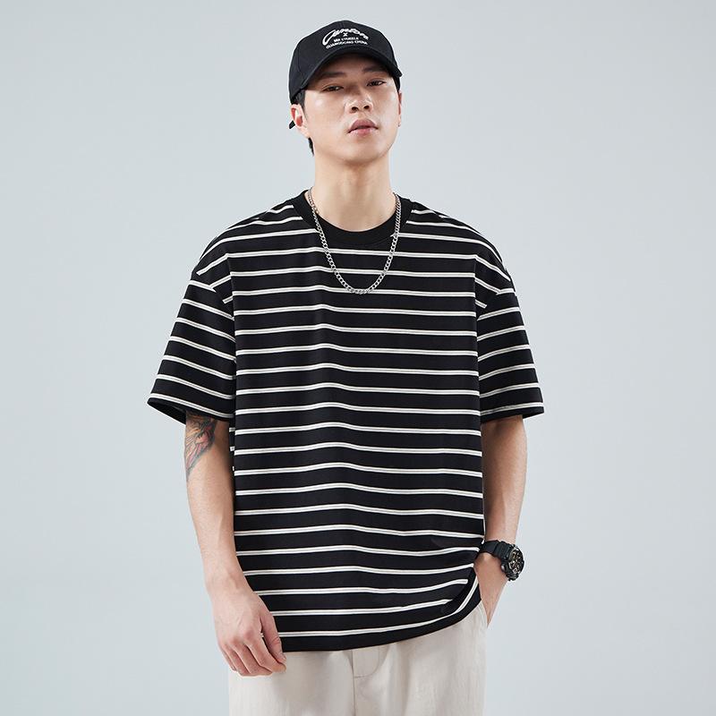 Mens T-Shirts & Tops |  Mmq Striped Tee Clothing Mens