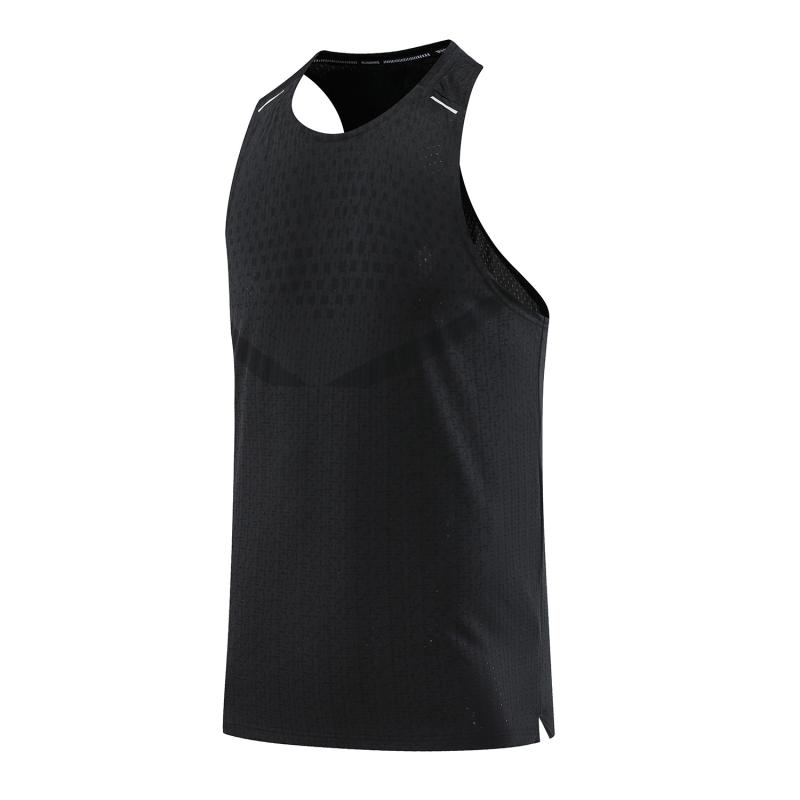 Mens T-Shirts & Tops |  Run Ultraspun Running Singlet Clothing Black-AOP