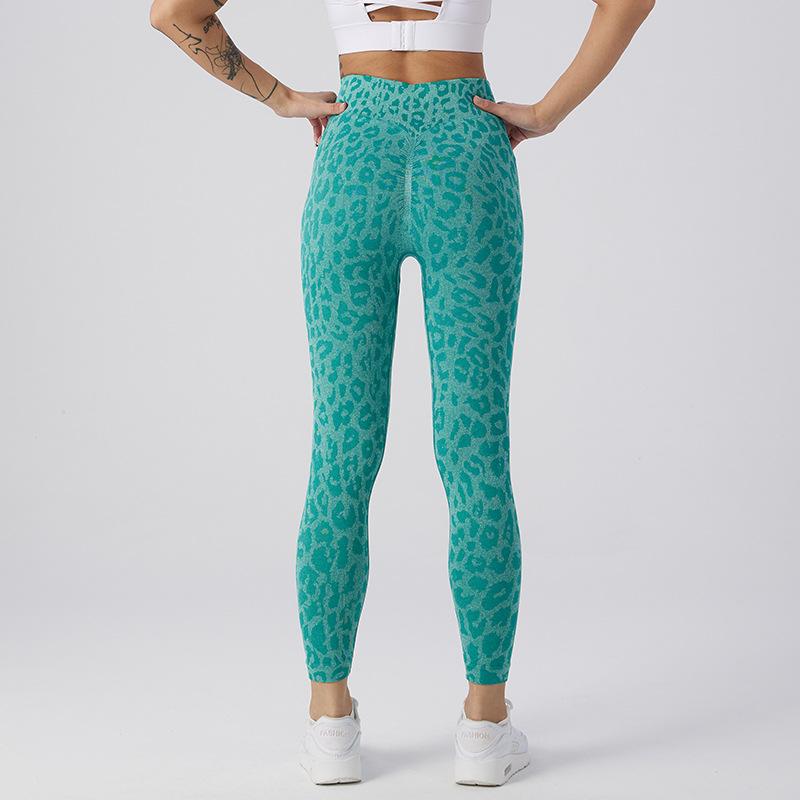 Womens Leggings |  Train Fave High Waisted 7/8 Training Tights Clothing Cold Green-Skin AOP