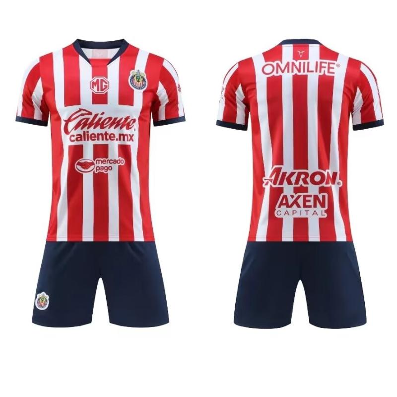 Womens T-Shirts & Tops |  Chivas 24/25 Home Replica Soccer Jersey Clothing Red