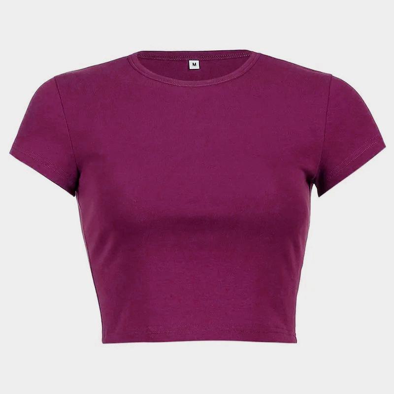 Womens T-Shirts & Tops |  Classics Baby Tee Clothing Magenta Gleam