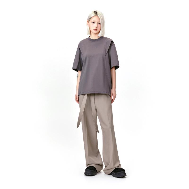 Womens T-Shirts & Tops |  Dare To Oversized Cut-Out Tee Clothing Pale Plum