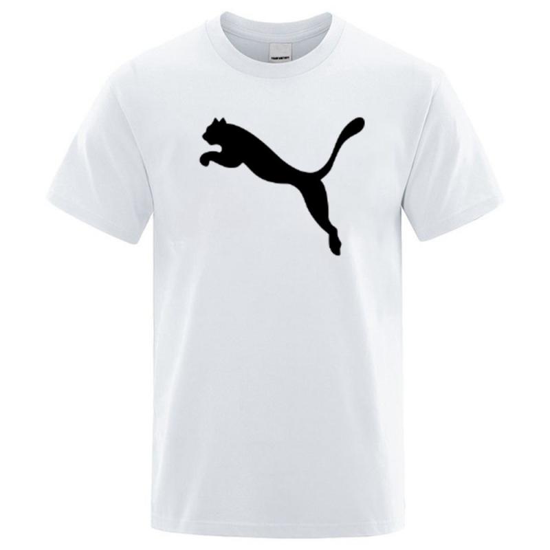 Womens T-Shirts & Tops |  Essentials Big Cat Logo Tee Clothing Light Gray Heather