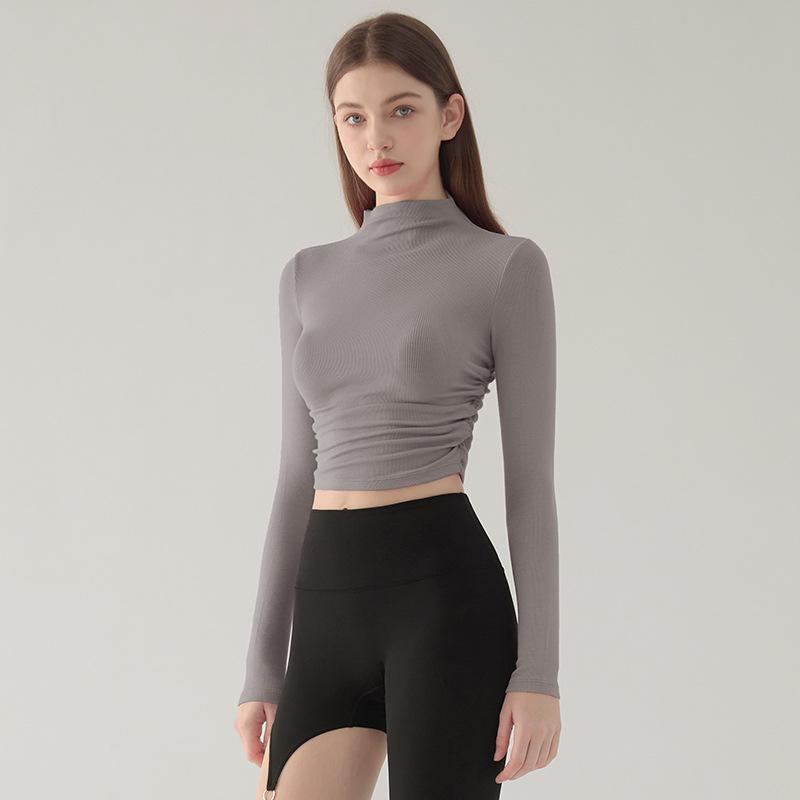 Womens T-Shirts & Tops |  Intergalactic Long Sleeve Crop Top Clothing Black